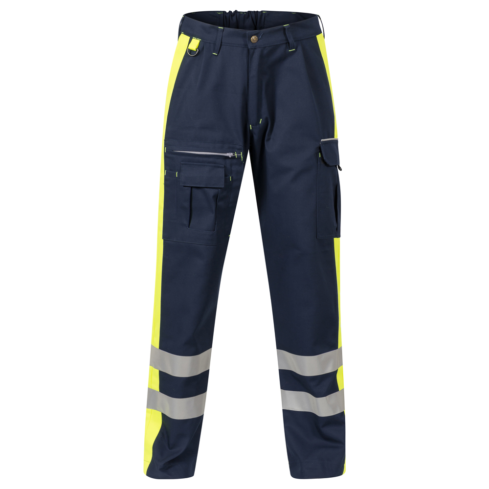 Einsatzhose Modell Schweiz marine/fluorgelb