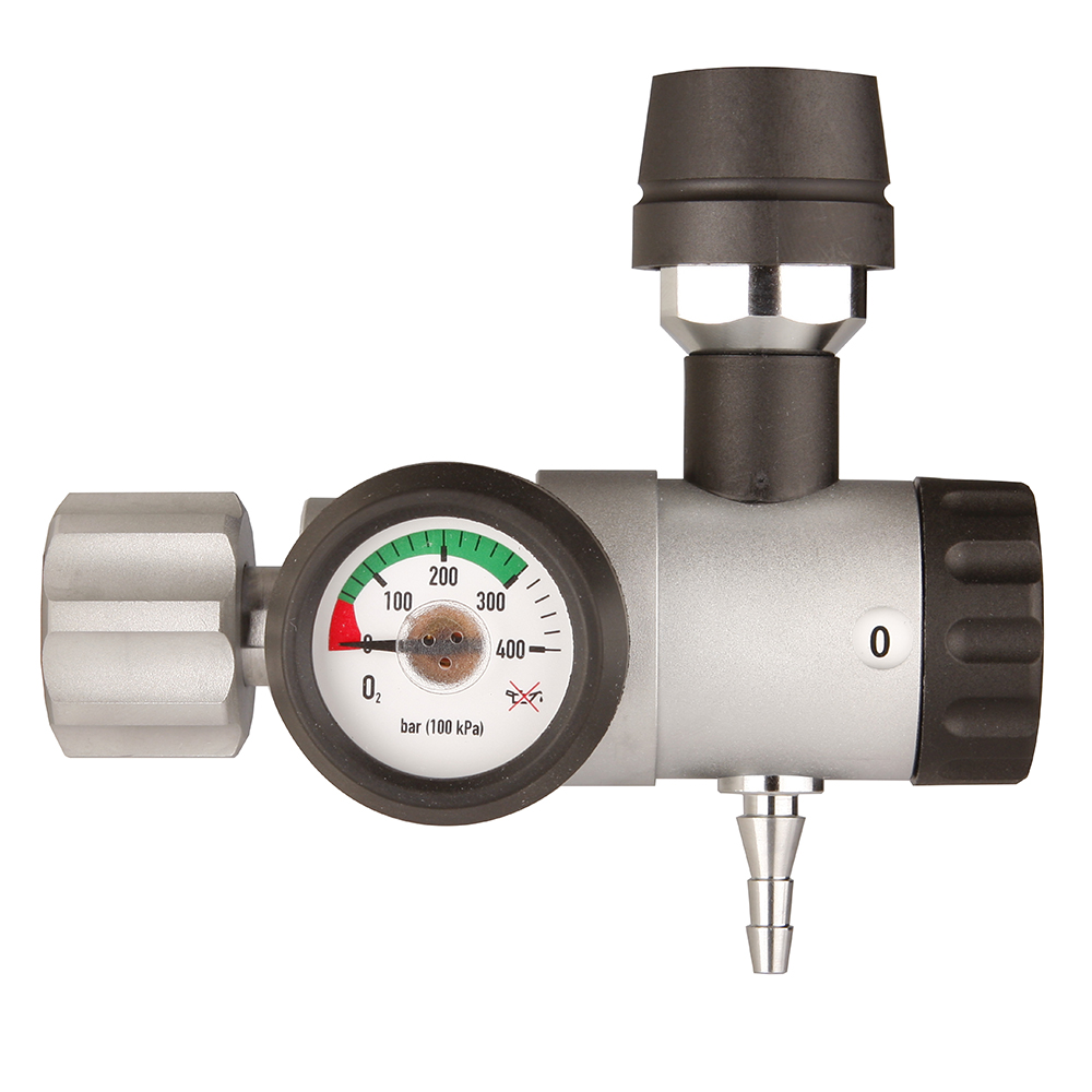 Falke Druckminderer O2 (G3/4) Flow 0-15 l/min mit Steckkupplung