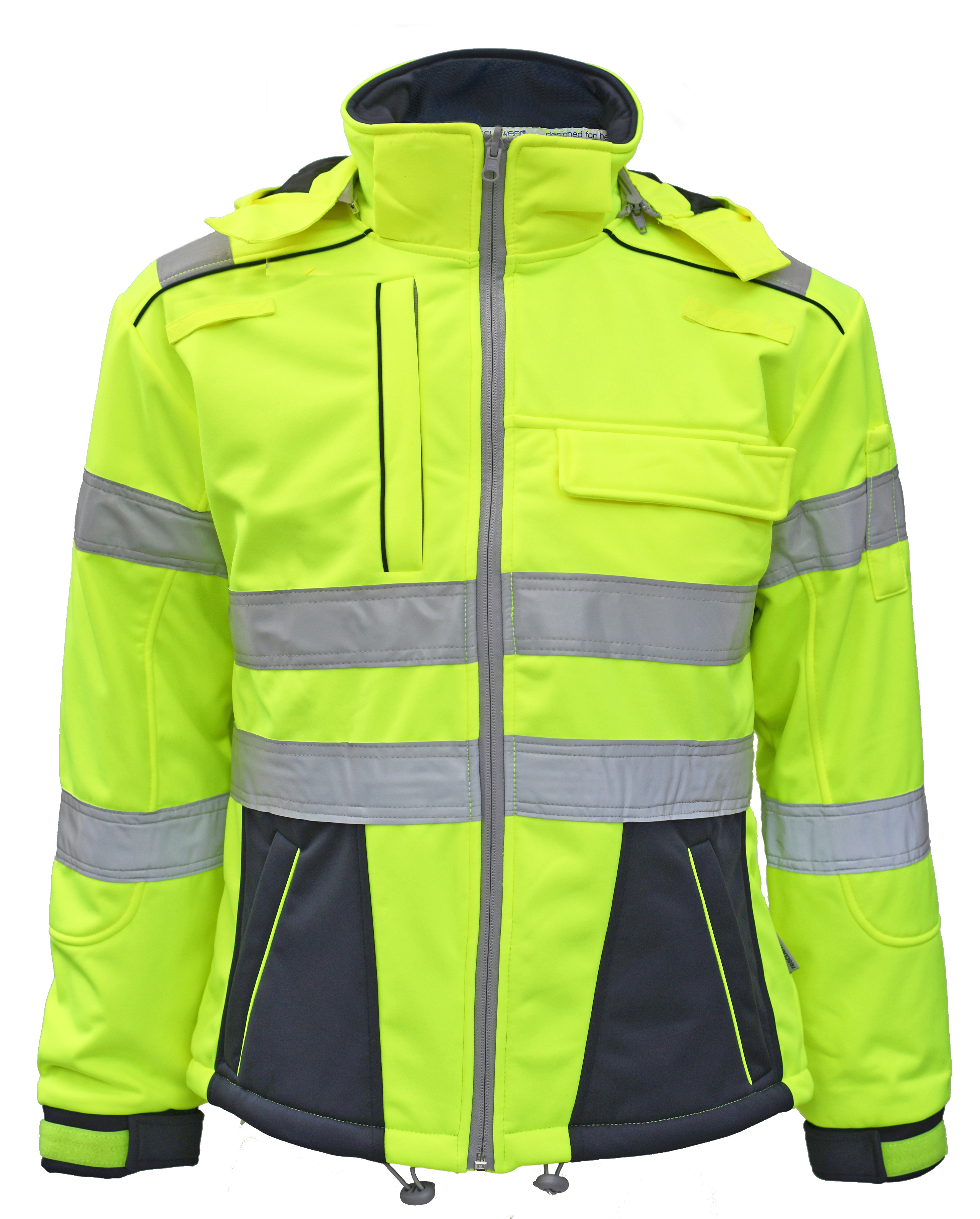 RESCUEWEAR SOFTSHELL JACKE DYNAMIC HIVIS