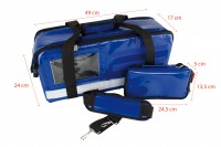 HERZmed Sauerstofftasche WaterStop Profi Blue