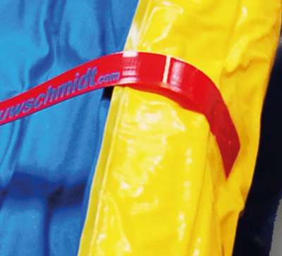 B.u.W.Schmidt® OPTIVAC 2.0 Vakuummatratze DIN EN 1865 | Farbe: Gelb / Blau